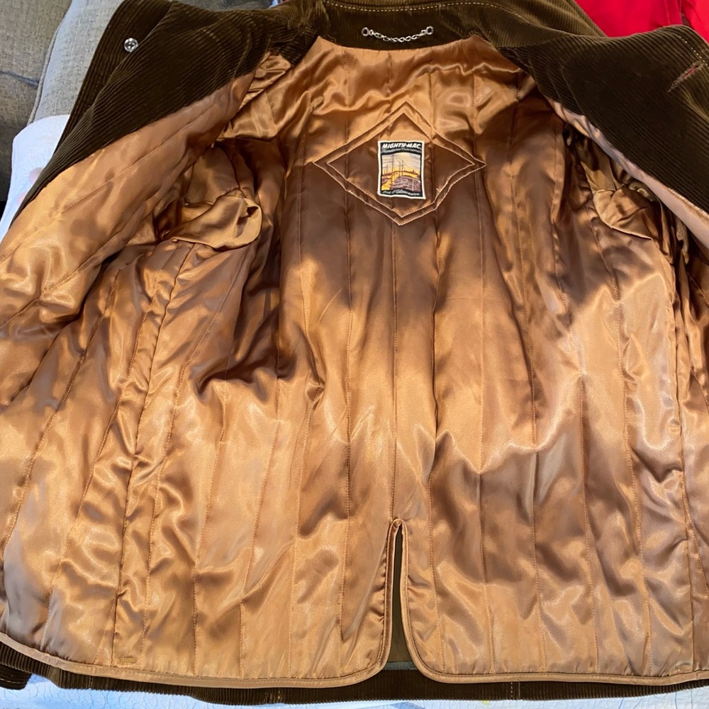 Vintage Mighty Mac Cutterwear Corduroy Quilted Lined Jacket - Picture 4 of 11